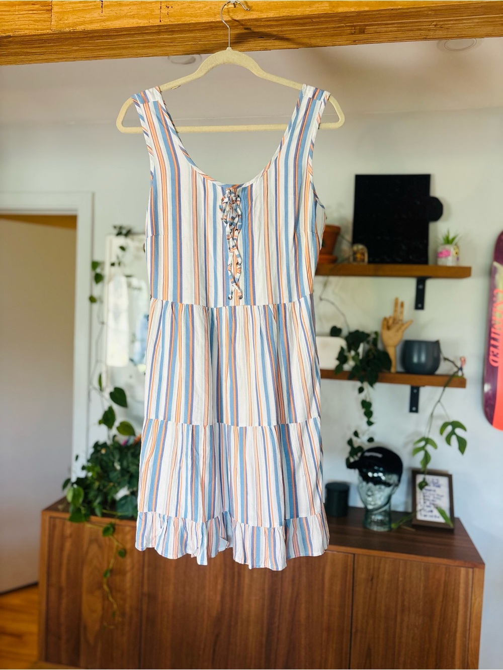 Marilou Wolfe Striped Summer Dress – Size M